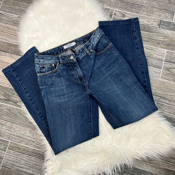 Rate Yves Saint Laurent Rive Gauche Boot Cut Cotton Jeans YSL stamp - Picture 3 of 16